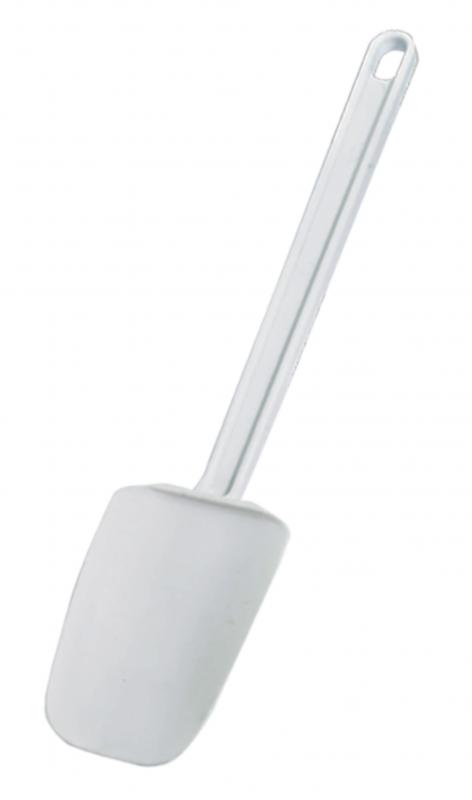 14-inch White Rubber Spoonula with Plastic Handle